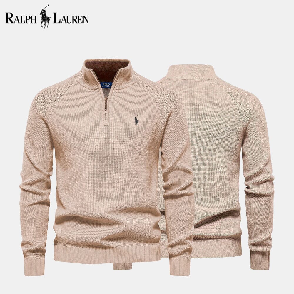 RL Zip Cable Sweater