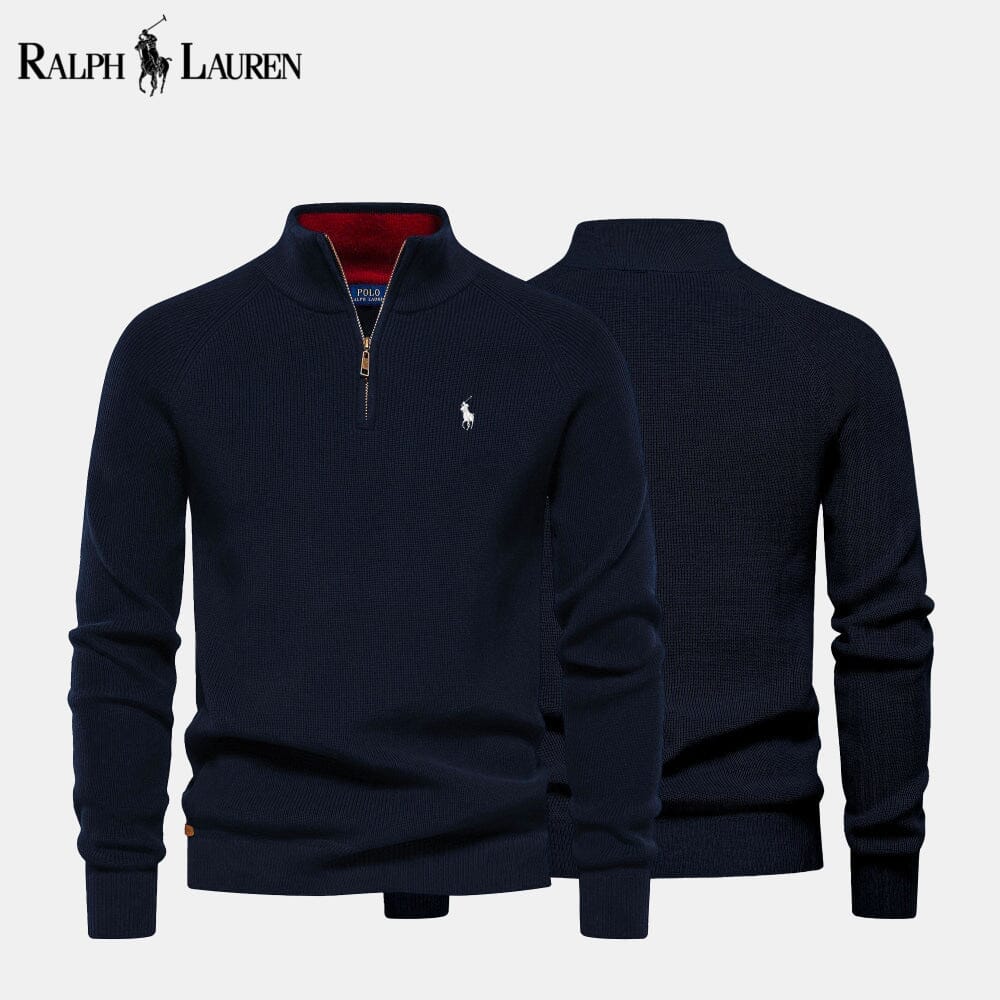 RL Zip Cable Sweater