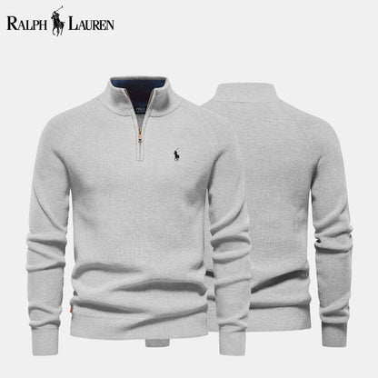 RL Zip Cable Sweater
