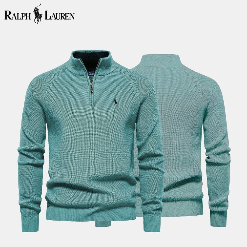 RL Zip Cable Sweater